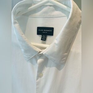Mens Club Monaco White Dress Shirt Medium
